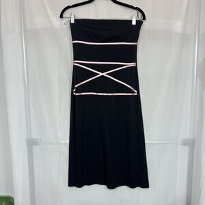 Vintage 90s Y2K Teeze Me strapless mini dress party MD club wear semi formal